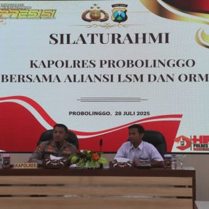 Jalin Silaturahmi, Kapolres Probolinggo Tatap Muka Dengan LSM dan Ormas Ajak Jaga Kamtibmas