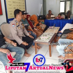 Bhabinkamtibmas Memberikan Himbauan Kamtibmas Kepada Para Pemuda Dalam Rangka Mencegah Terjadinya Gangguan Kamtibmas   