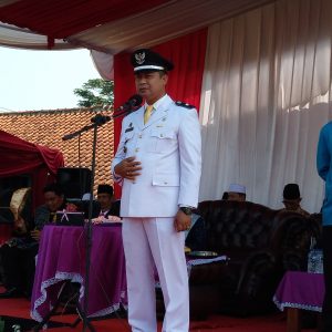 Kepala Desa Mekar Jaya Memimpin Upacara Bendera dalam Rangka Hari Ulang Tahun Kemerdekaan RI yang ke-80
