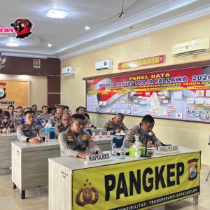 Kapolres Pangkep Ikuti Giat Zoom Meeting Anev Sitkamtibmas yang Dipimpin Langsung oleh Kapolri