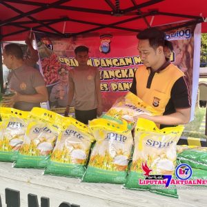 Polres Pangkep Gelar Operasi Pasar Pangan Murah Dalam Rangka Stabilisasi Pasokan Dan Harga Pangan (SPHP)