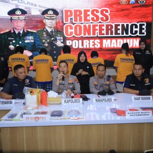 Polres Madiun Berhasil Bongkar Jaringan Narkoba, 4 Tersangka dan 1,1 Kg Sabu Disita