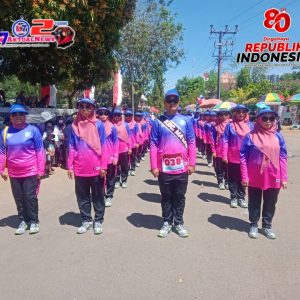 Pemerintah Kecamatan Ma’rang meriahkan Lomba Gerak Jalan Dalam Rangka HUT RI- 80