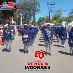 Dinas Perpustakaan Dan Kearsipan Kabupaten Pangkep meriahkan Lomba Gerak Jalan Dalam Rangka HUT RI- 80