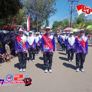 Dinas Ketahanan Pangan Kabupaten Pangkep meriahkan Lomba Gerak Jalan Dalam Rangka HUT RI- 80