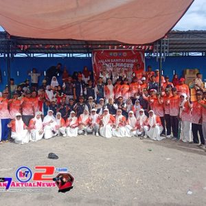 Pemdes Gentung Gelar Jalan Santai Meriahkan HUT RI Ke-80