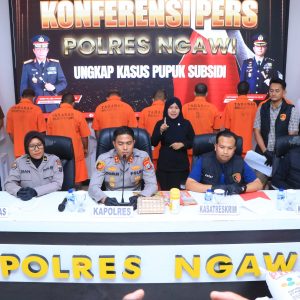 Polres Ngawi Berhasil Ungkap Upaya Penjualan Ilegal 17,8 Ton Pupuk Bersubsidi