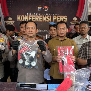 Polres Lumajang Amankan Dua Tersangka Pencurian 91 Unit Meteran Air Milik Perumdam Tirta Mahameru