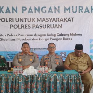 Polres Pasuruan Komitmen Gelar Gerakan Pangan Murah, Siapkan 2 Ton Beras untuk Warga Sukorejo dan Tosari