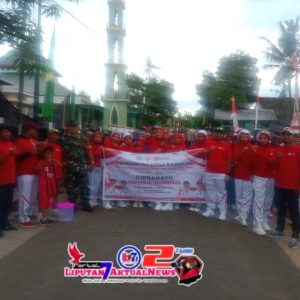 Pemdes Kassiloe Gelar Jalan Santai Dalam Rangka HUT Kemerdekaan RI Ke-80