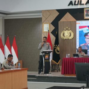Kumpulkan Jajaran, Kapolresta Tangerang Paparkan Commander Wish Kapolda Banten   