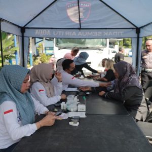 Sambut Hari Lalu Lintas Bhayangkara ke -70 Polres Jember Gelar Baktikes Gratis