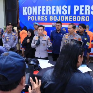 Polres Bojonegoro Berhasil Ungkap Sindikat Curanmor, Lima Tersangka Diamankan