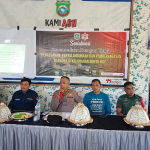 Pemerintah Kelurahan Bonto Kio Mengadakan Sosialisasi Pencegahan Narkoba