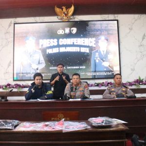 Polres Mojokerto Kota Berhasil Ungkap Curanmor Dua Tersangka dan 4 Unit Motor Diamankan