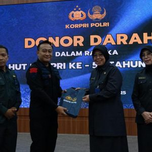 Kabid Kesjas Korbrimob Polri Pimpin Kegiatan Donor Darah Peringati HUT Ke-54 KORPRI Polri Tahun 2025