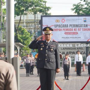 Peringati Hari Sumpah Pemuda ke-97, Polres Pasuruan Ajak Pemuda Bergerak dan Bersatu untuk Indonesia
