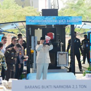 Prabowo Apresiasi Upaya Polri Cegah Peredaran Narkoba di RI