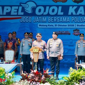Kapolri Pimpin Apel Ojol Kamtibmas “Jogo Jatim” Bersama Polda Jawa Timur di Malang*