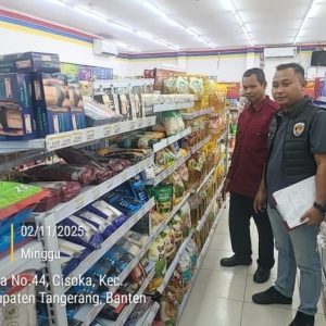 Monitoring Harga Beras, Unit Krimsus Polresta Tangerang Bareng Disperindag Tinjau Pasar Cisoka