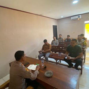 Kapolsek Kronjo Pimpin Anev Menjelang Kunjungan Kerja Kapolresta Tangerang   