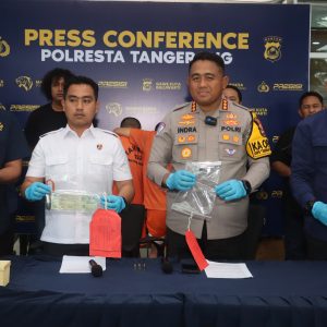 Sempat Melawan, Polresta Tangerang Ringkus Dua Pelaku Curanmor Bersenpi   