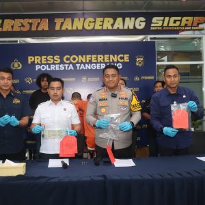 Sempat Melawan, Polresta Tangerang Ringkus Dua Pelaku Curanmor Bersenpi