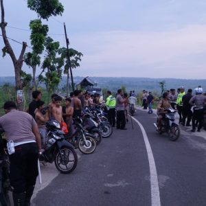 Operasi Zebra Semeru Polres Tuban Amankan 21 Remaja Pelaku Balap Liar