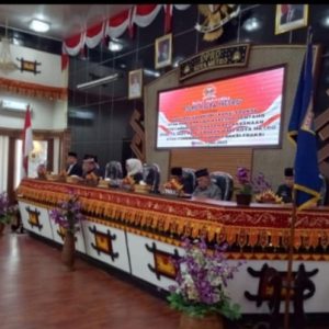 Paripurna DPRD kota metro dengan agenda Nota Kesepakatan Bersama dengan walikota metro th anggaran 2026