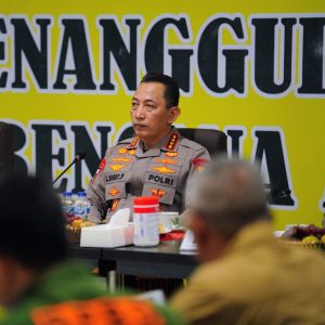 Kapolri Pimpin Rakor Bencana dengan Forkopimda Sumut, Bahu Membahu Tangani Bencana