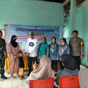 Bhabinkamtibmas Hadiri Launching Pemberian Makanan Tambahan Bagi Anak Stunting dan Ibu Hamil
