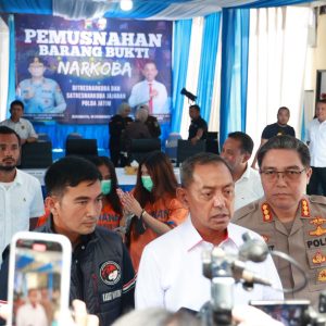 Jelang Nataru Polda Jatim Kembali Musnahkan Barang Bukti 9, 3kg Sabu