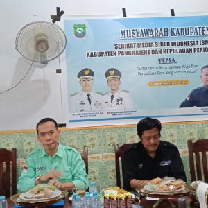 Musyawarah Kabupaten SMSI Pangkep Sukses Digelar, Baharuddin Tatang Terpilih Sebagai Ketua 