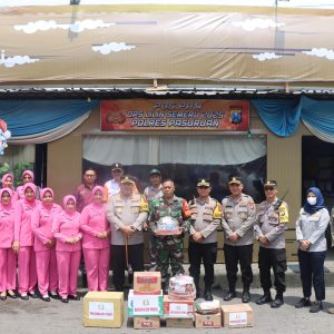 Kapolres Pasuruan Kunjungi Pos Pam : Tingkatkan Keamanan dan Pelayanan Humanis Hadapi Libur Nataru