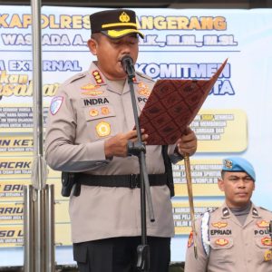 Polresta Tangerang Gelar Sertijab Kabag, Kasat, dan Kapolsek, Ini Daftarnya