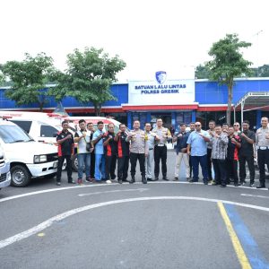 Operasi Keselamatan Semeru 2026, Polres Gresik Fokuskan Ambulance Road Safety