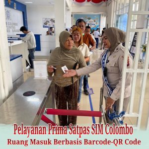 AKP Tri Arda Meidiansyah, S.TR.K, Sik : Barcode-QR Code Digitalisasi dan Transparansi, Bagian dari Modernisasi di Satpas Colombo
