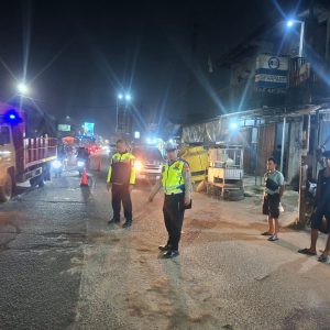 Satlantas Polresta Tangerang Intensifkan Pengawasan di Titik Rawan Kecelakaan Pasar Kemis