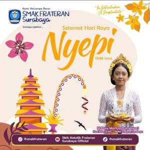 Keluarga Besar SMAK Frateran Surabaya Sampaikan Ucapan Selamat Hari Raya Nyepi 1948 Saka, Serukan Makna Hening dan Refleksi Diri