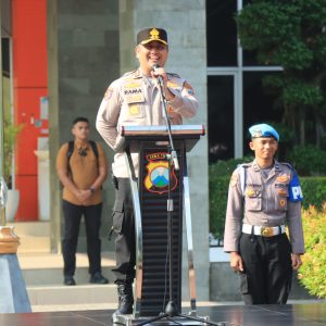 Kapolres Gresik Pimpin Apel Perdana, Apresiasi Sukses Operasi Ketupat Semeru 2026