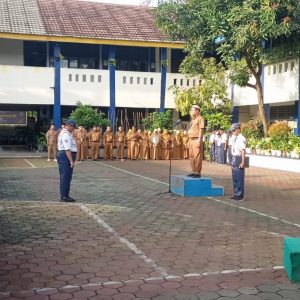 SMP Negri 3 Cikupa Melaksanakan Halal Bihalal Di Hari Pertama Masuk Sekolah