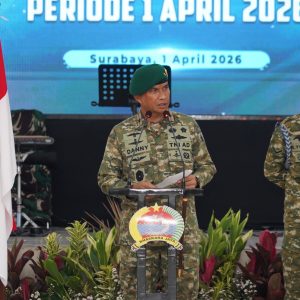 Danrem 084/Bhaskara Jaya Pimpin Upacara Kenaikan Pangkat dan Halal Bihalal