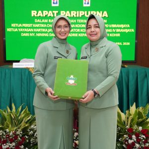 Sertijab Ketua Persit KCK Koorcab Rem 084 PD V/Brawijaya