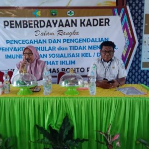 UPT Puskesmas Bonto Perak Berdayakan Kader untuk Cegah PTM, Sukseskan Imunisasi, Dan Wujudkan Kelurahan Sehat Iklim