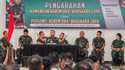 Danrem 084/Bhaskara Jaya Berikan Pengarahan kepada Seluruh Personel
