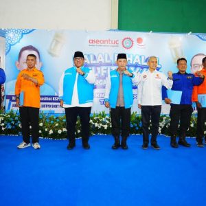 Halal Bihalal dengan Buruh, Kapolri Komitmen Perkuat Soliditas dengan Buruh, Ciptakan Iklim Investasi Kondusif