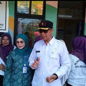 Kades Mekar Jaya Monitoring Imunisasi ORI Campak di Posyandu Nila 9,4 dan 2