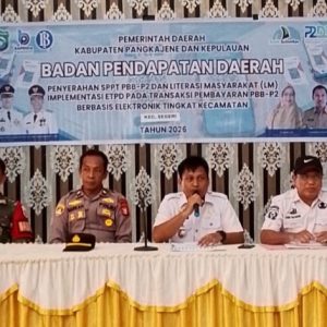 Bapenda Pangkep Sosialisasikan ETPD Dan Serahkan SPPT PBB-P2 Tahun 2026 di Kecamatan Segeri