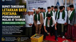 Bupati Tangerang Letakkan Batu Pertama Pembangunan Masjid At Ta’awun di Green Savana Citra Raya