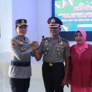 Kapolres Lampung Timur Pimpin Upacara Kenaikan Pangkat Pengabdian, Kasat Samapta Suyatmo Naik Pangkat Jadi Kompol